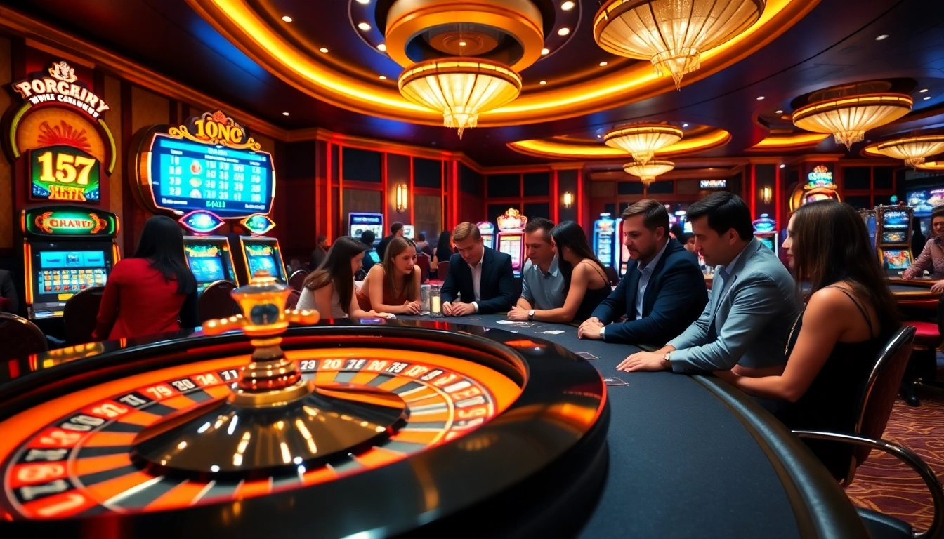 Experience thrilling gameplay at win55win.live with vibrant casino tables and engaging gamblers.