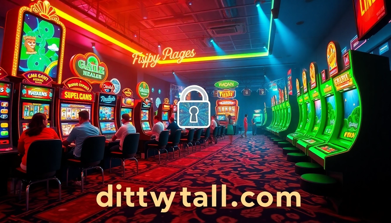 Engaging gaming scene for dittytalk.com showcasing online gaming excitement and security features.