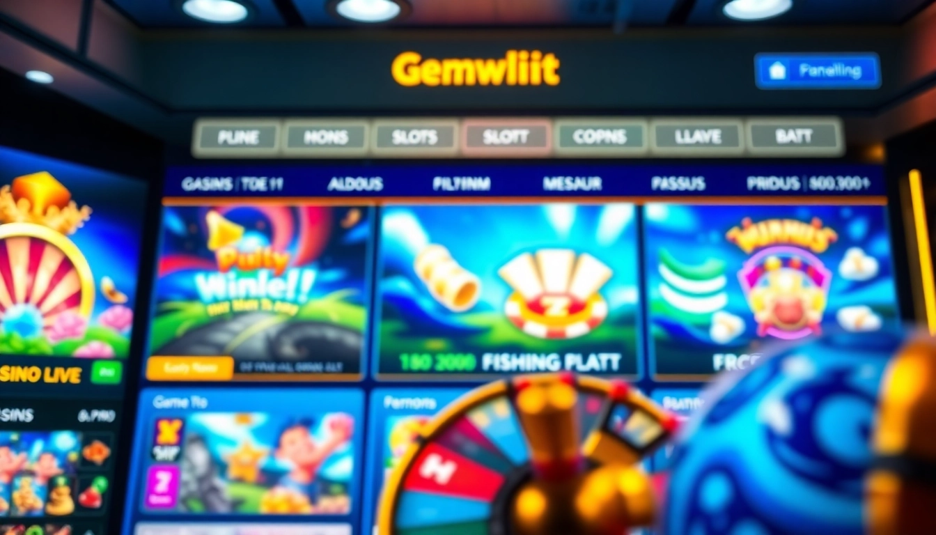 Engaging online gaming interface at https://gemwin.it.com/ showcasing casino games, slots, and promotions.